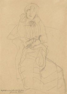 Seated Lady From The Front, Study For The Portrait Of Marie Henneberg