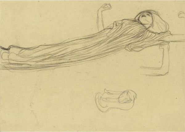 Floating Draped Figure To The Right, Repetition Of The Left Arm