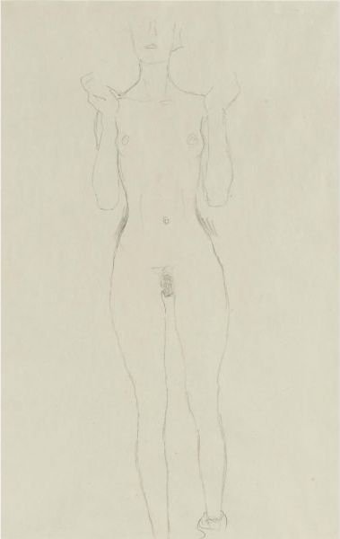 Akt Mit Erhobenen Unterarmen (Nude With Raised Arms)