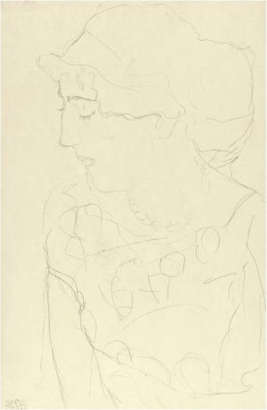 Female Bust In Profile Or Woman With Blouse